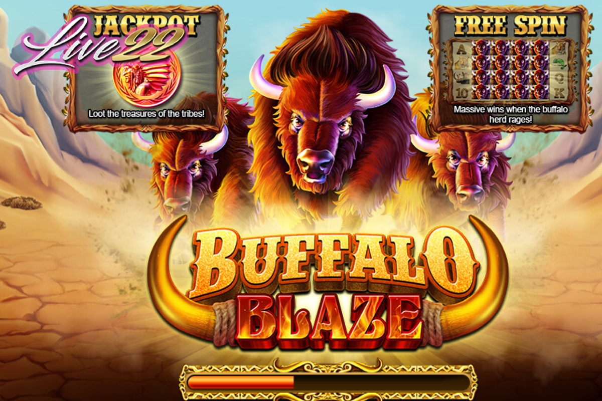 Buffalo Blaze slot game gameplay screenshot by Live22