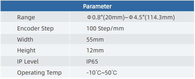 Escáner para diámetros pequeños