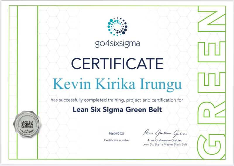 Lean Six Sigma - Green Belt Certification