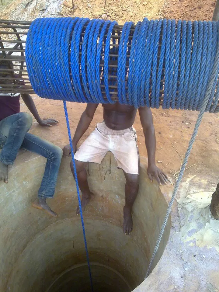 Construction of wells and water towers
