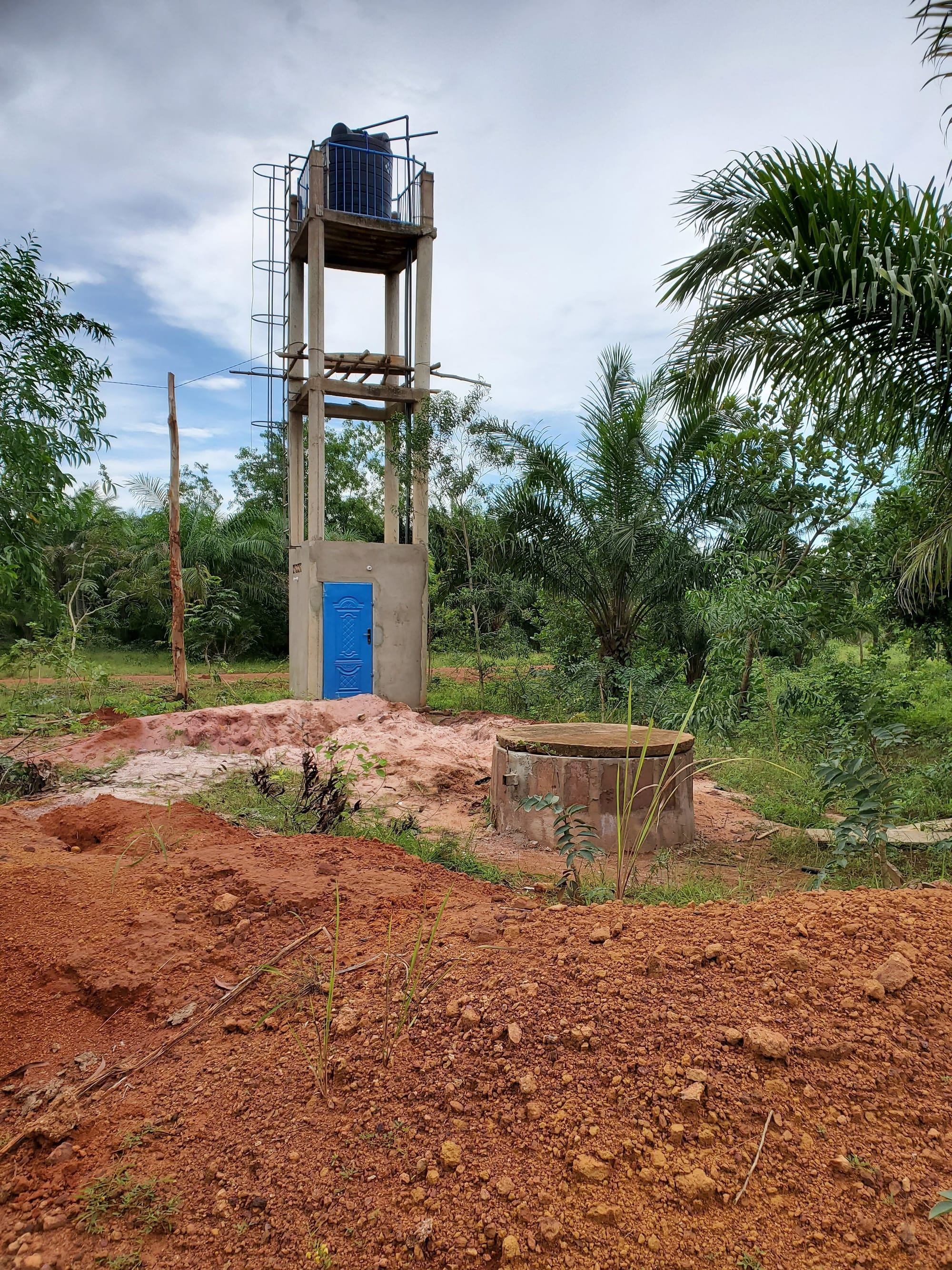 Construction of wells and water towers