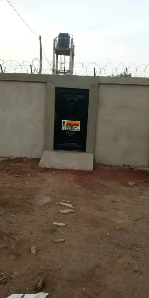 Construction of the security fence