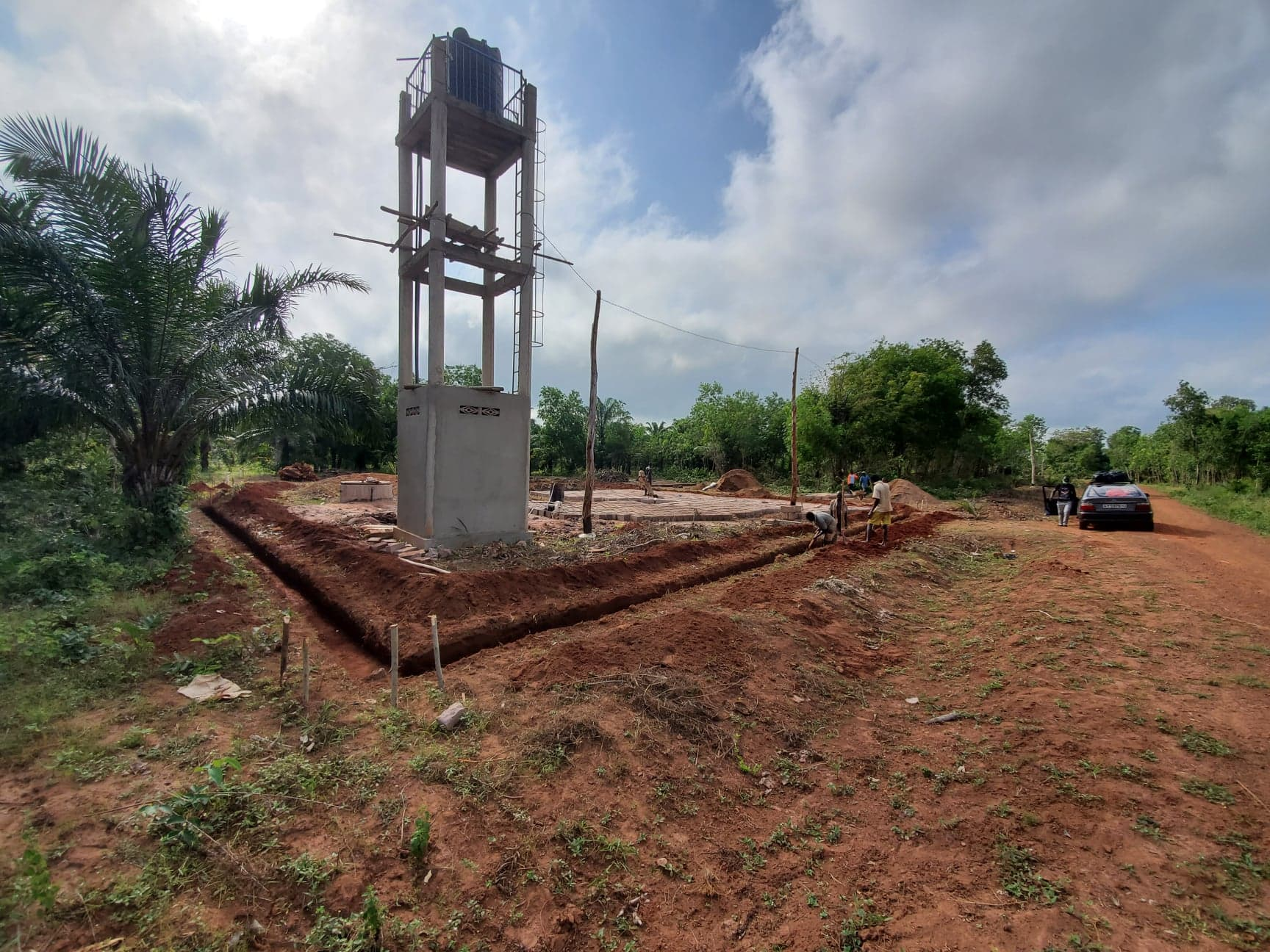 Construction of the security fence