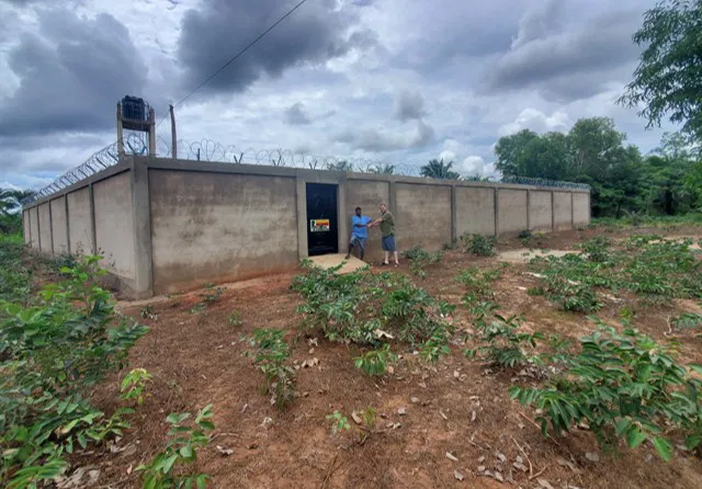 Construction of the security fence