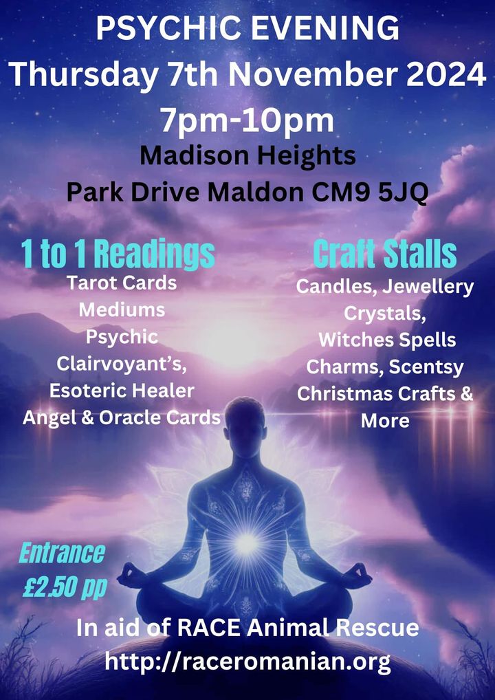 Psychic evening and spiritual stalls