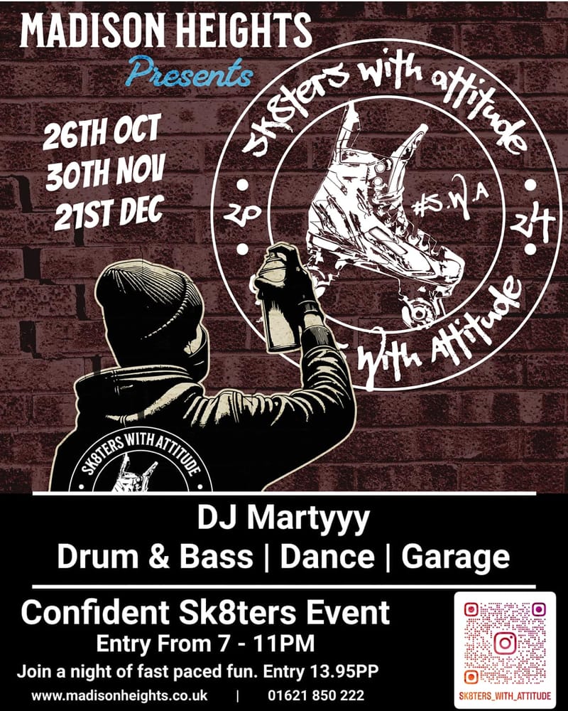 Sk8ters With Attitude Skate Event 30th November, 21st December