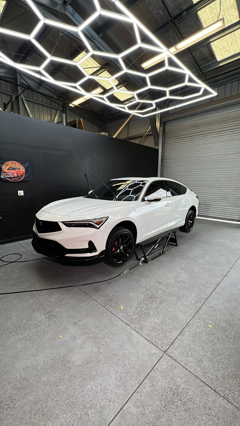 Sedan Getting Detailed Sedan - True Detail Studio And Mobile Detailing