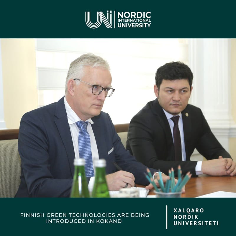 Finlyandiyaning yashil texnologiyalari Qo‘qonda tatbiq etiladi