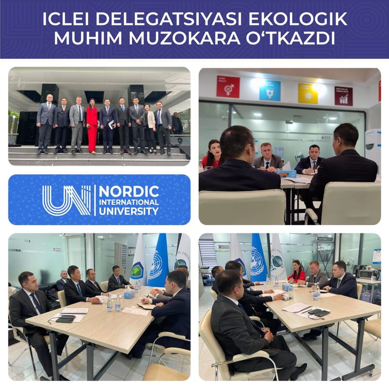 ICLEI xalqaro tashkiloti delegatsiyasi O‘zbekiston Respublikasi Ekologiya va atrof-muhitni muhofaza qilish davlat qo‘mitasiga tashrif buyurdi