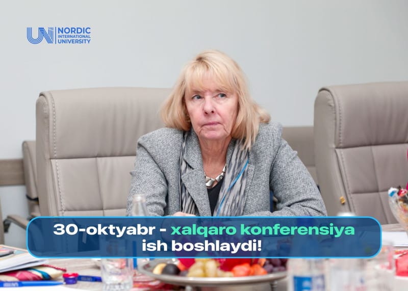 30-oktyabr - xalqaro konferensiya ish boshlaydi!
