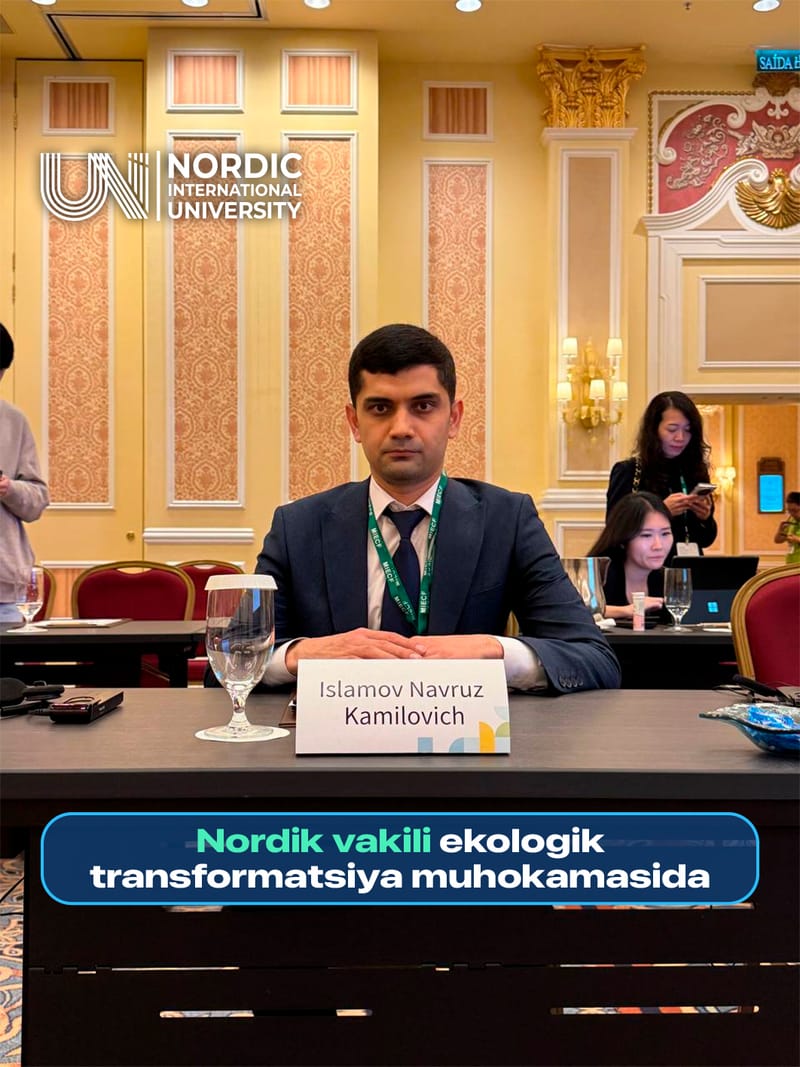 🌿 Yashil kelajak sari qadam: Nordik universiteti vakili Xitoyda ekologik transformatsiya muhokamasida
