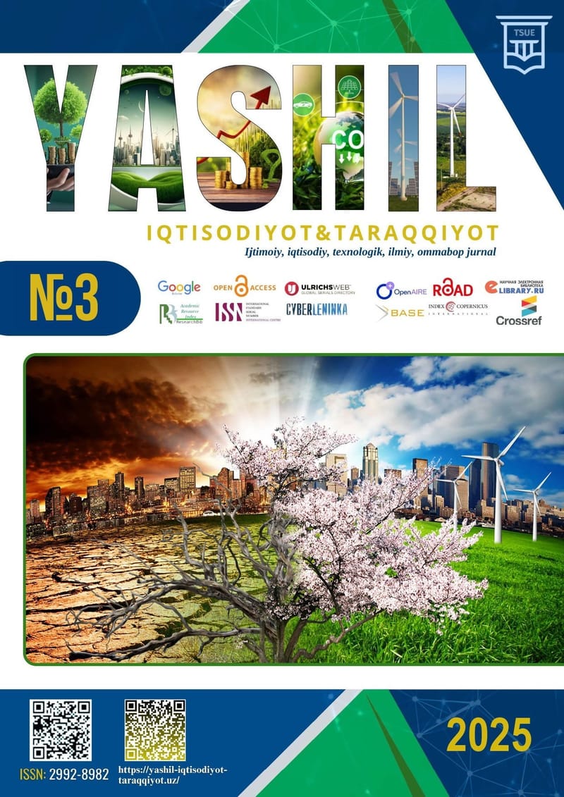 SANOAT KORXONALARI RIVOJLANISHINING ATROF-MUHITGA TA’SIRINI BAHOLASHDA ESG TAMOYILLARINI QO‘LLASH IMKONIYATLARI VA ISTIQBOLLARI