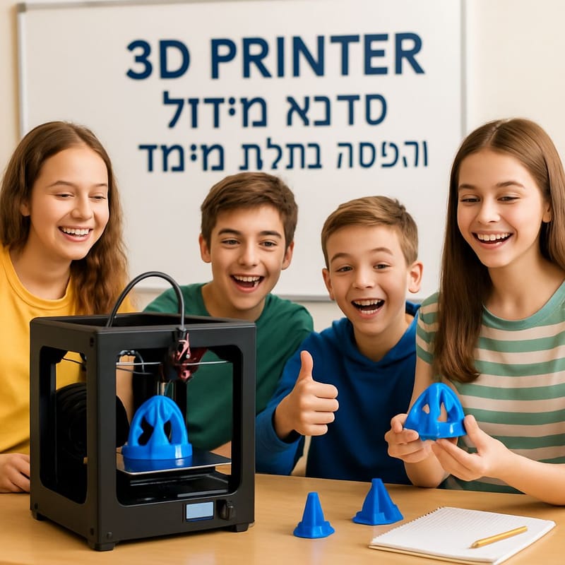 3D PRINTER - סדנא מידול והדפסה בתלת מימד