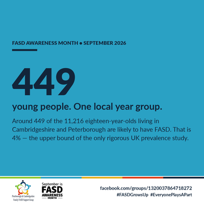 FASD Grows Up Part 3: 449 18-year-olds in Cambridgeshire & Peterborough