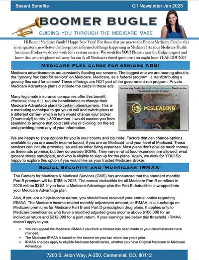 BOOMER BUGLE JAN 2025