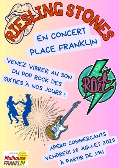 18 juillet 2025 : fête de l'association des commerçants du quartier Franklin à Mulhouse