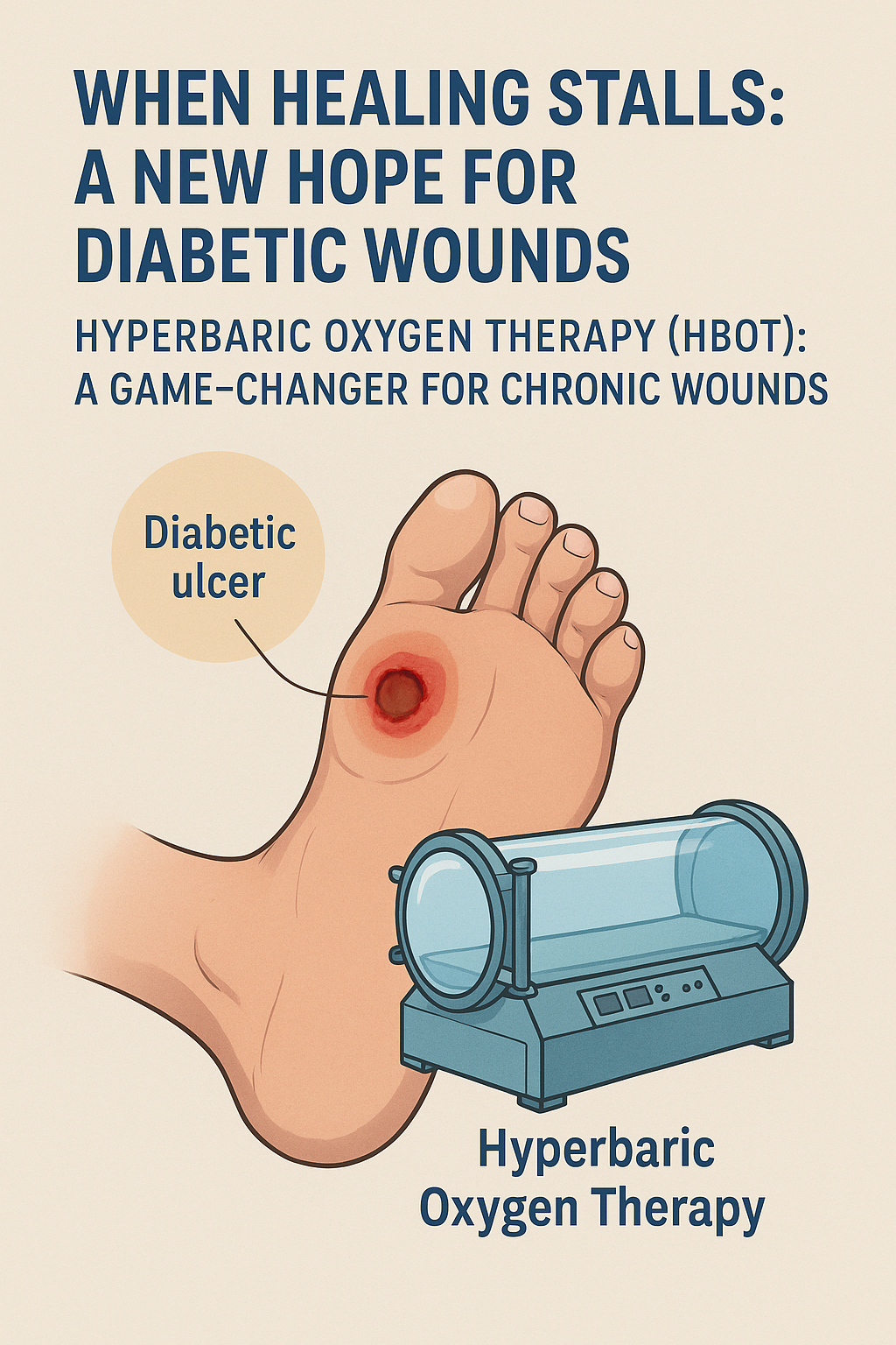 HBOT for diabetic foot non healing wound hyperbaric oxygen therapy algarve albufeira portugal