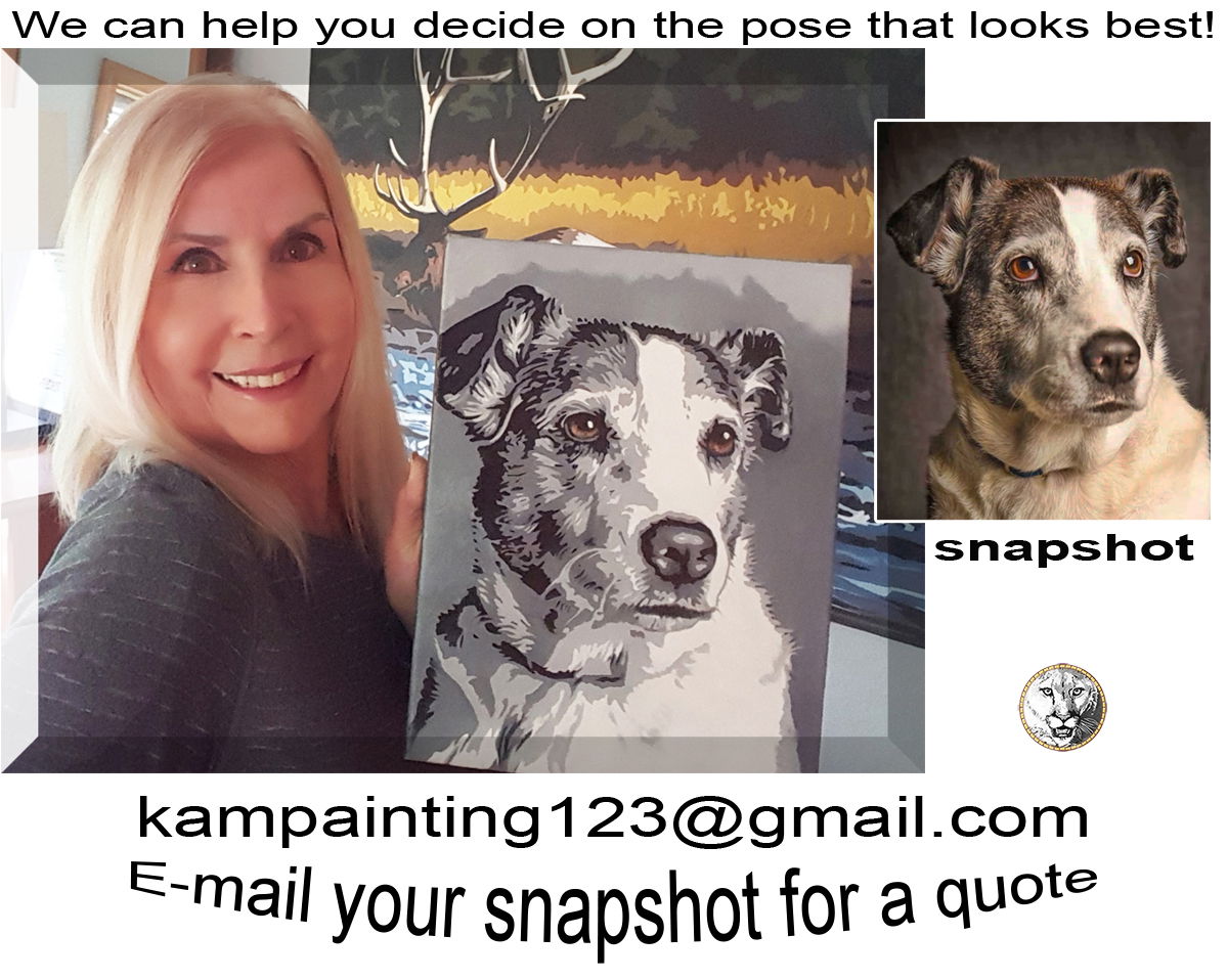 No obligation. I can help you with a good image for your pet - just send it! 