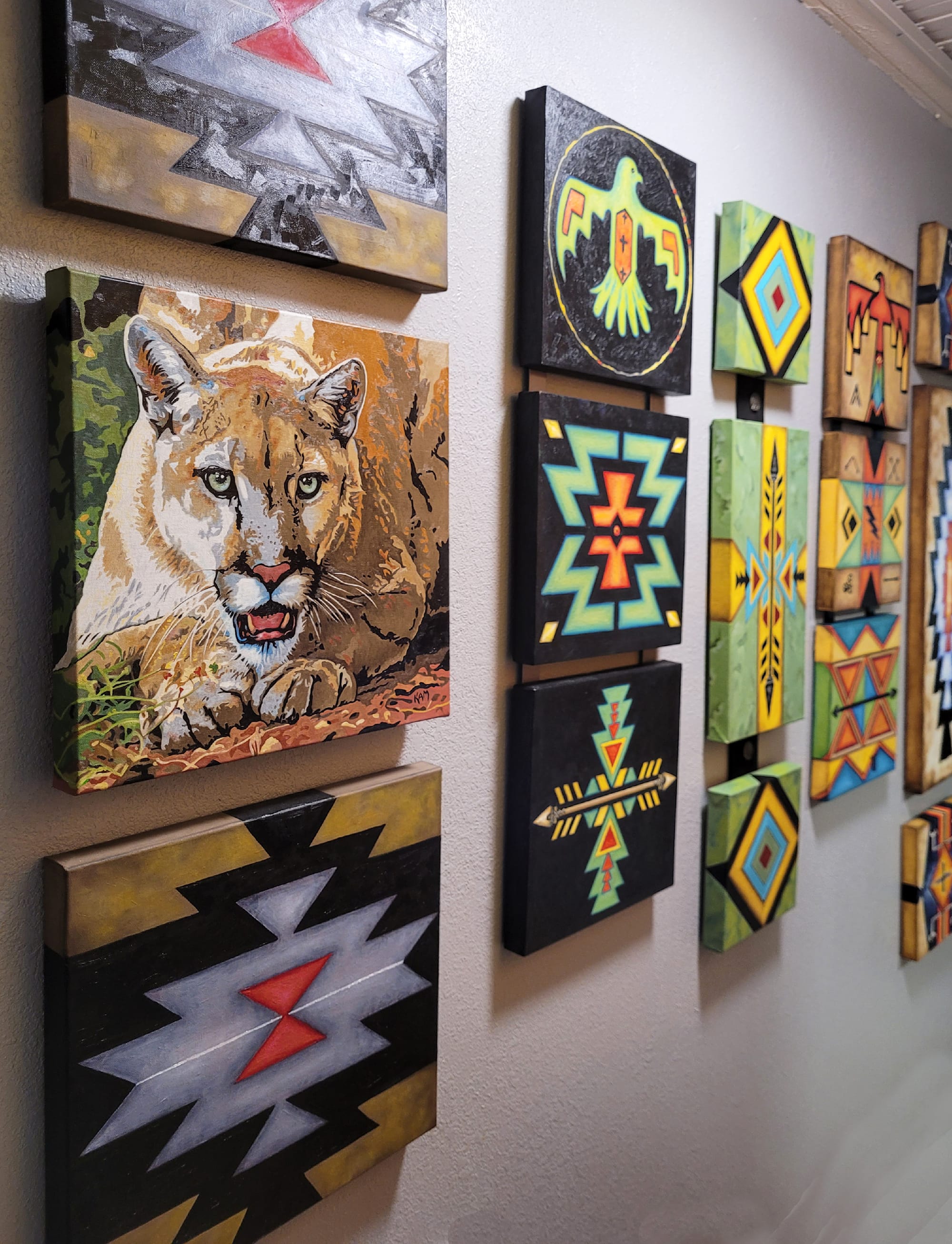 PAINTINGS IN GALLERY