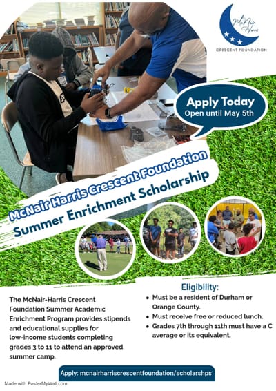 McNair-Harris Crescent Foundation Summer Enrichment Program 2025