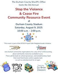 McNair-Harris Supports the Durham County Sheriff's Office Annual Back-to-School "Stop the Violence" Fair