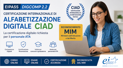 EIPASS DigComp 2.2 - Certificazione CIAD