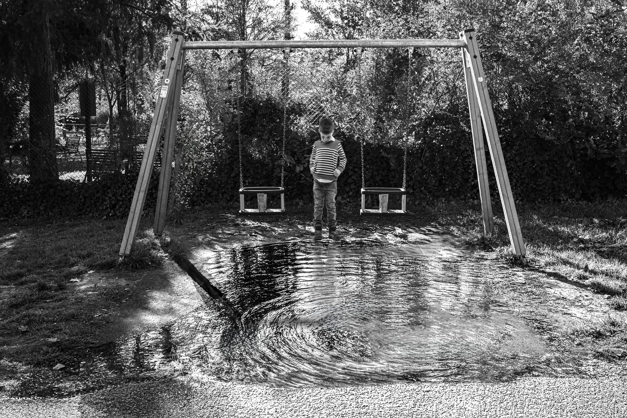 When the boy was a child