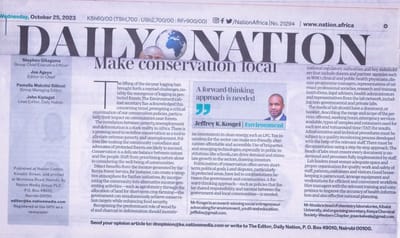 THE GOVERNMENT SHOULD PLACE COMMUNITES AT THE HEART OF CONSERVATION.