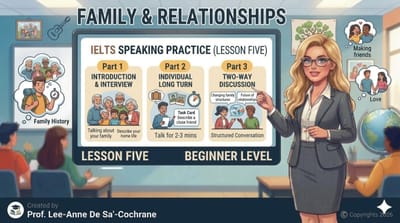 IELTS BEGINNER TOPIC:   Family & Relationships