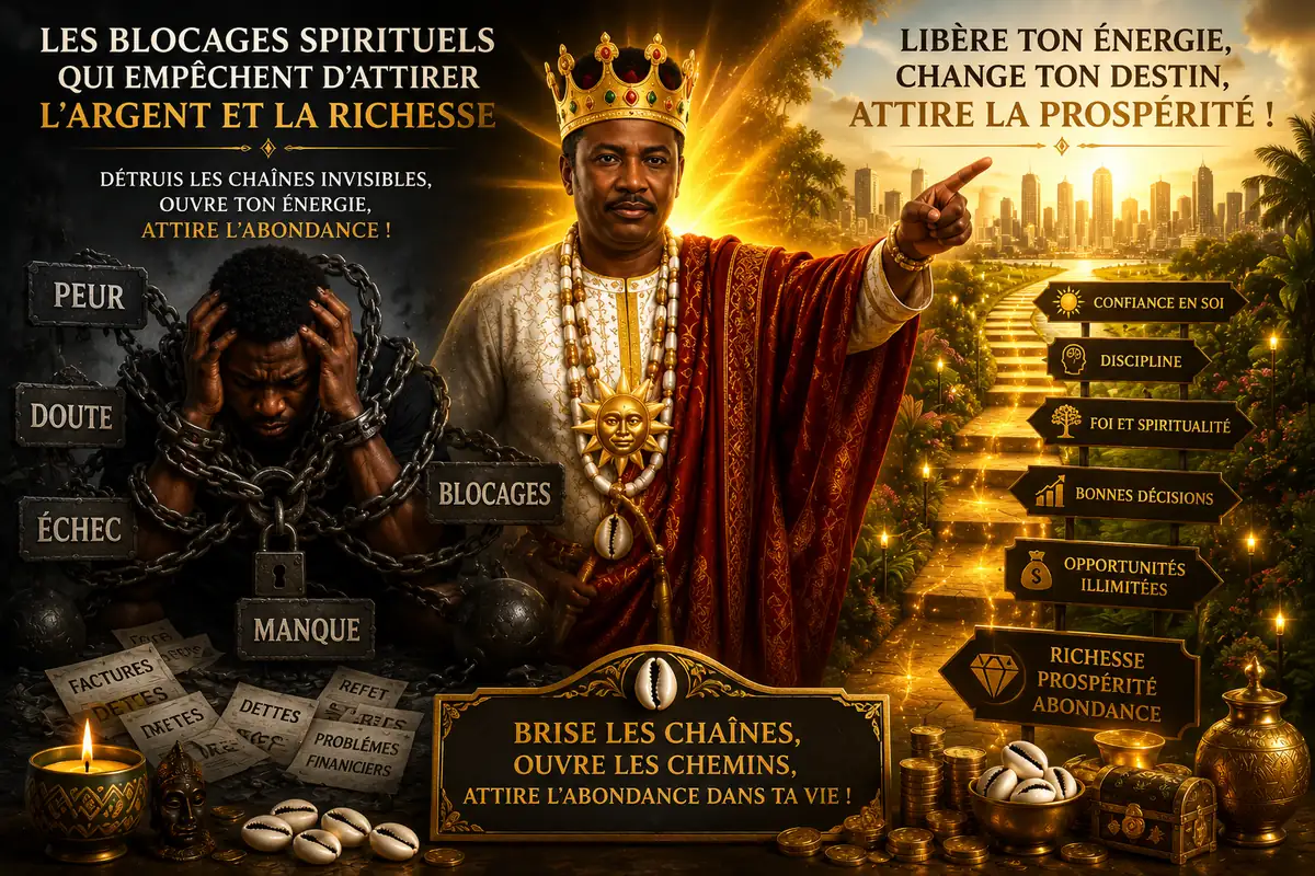 Les blocages spirituels qui empêchent d'attirer l'argent, la richesse et la prospérité