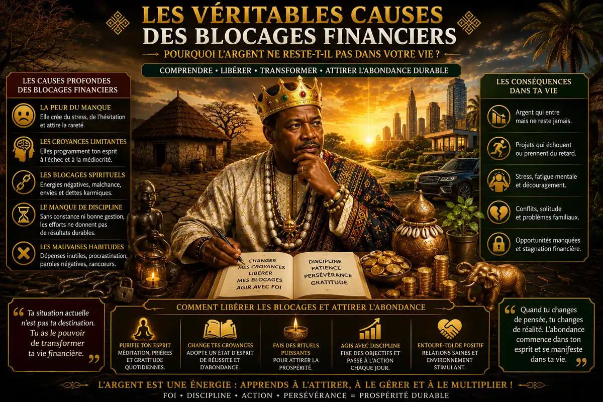 Les véritables causes des blocages financiers et comment attirer une prospérité durable