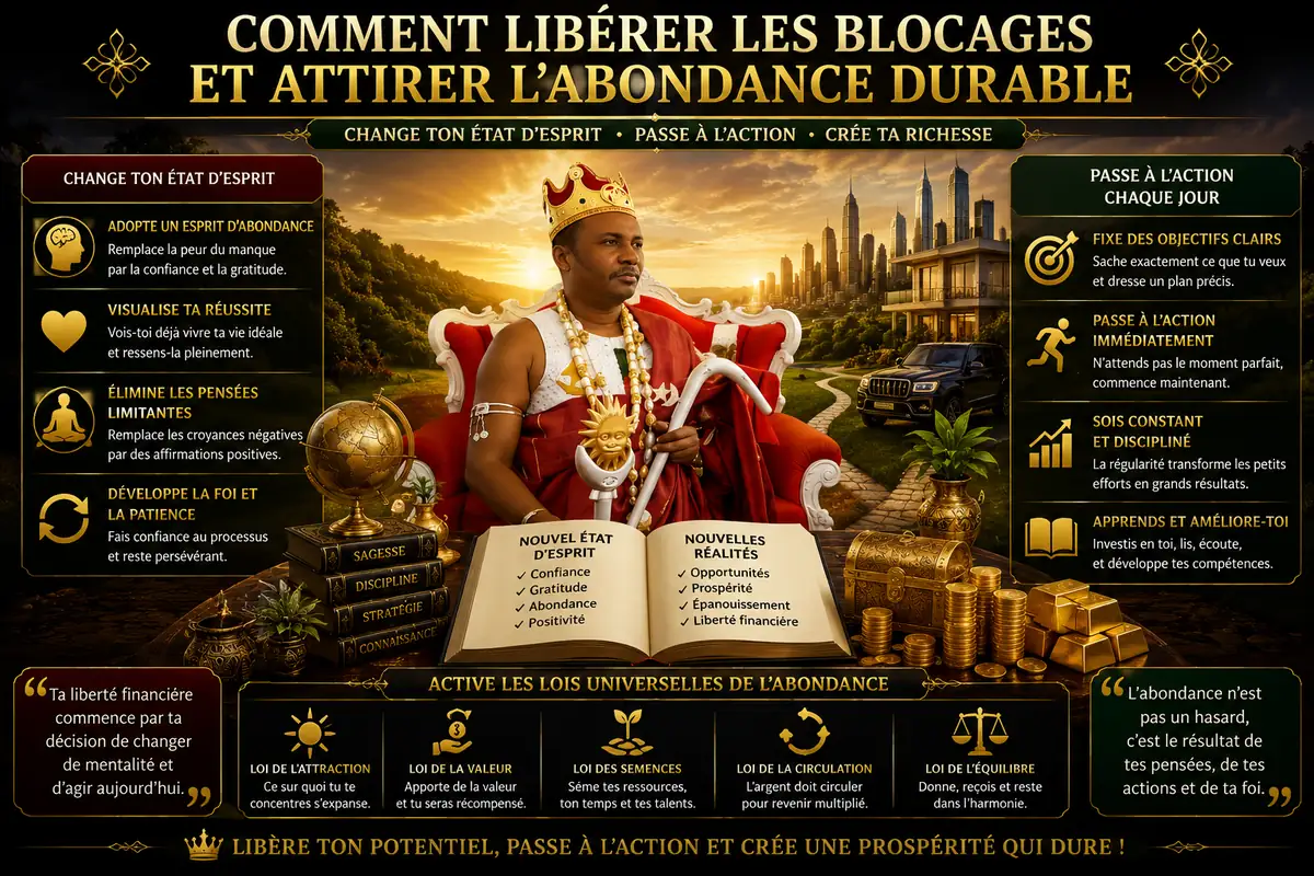 Comment libérer les blocages financiers et attirer une abondance durable grâce à un changement d'état d'esprit et à l'action