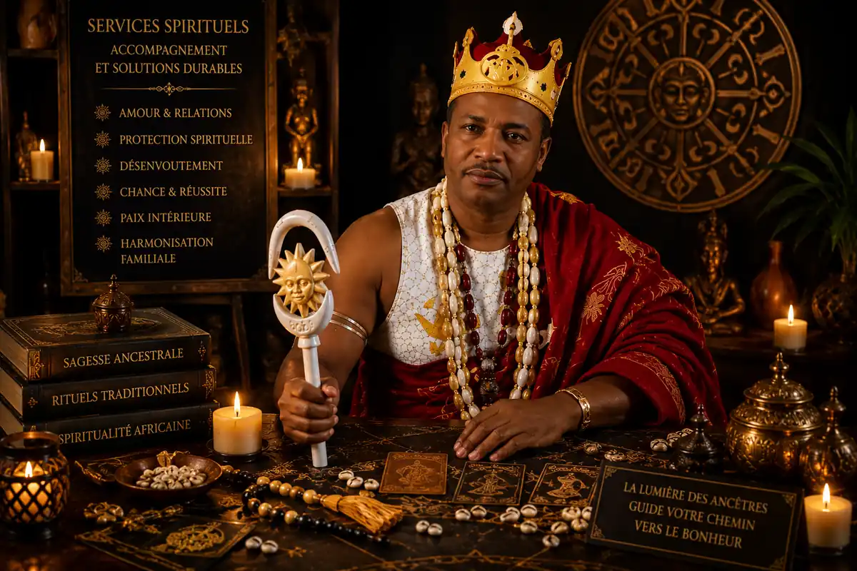 Marabout sérieux proposant un accompagnement spirituel selon les traditions africaines