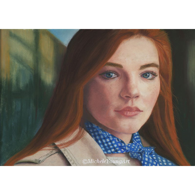 Girl with the Blue Scarf