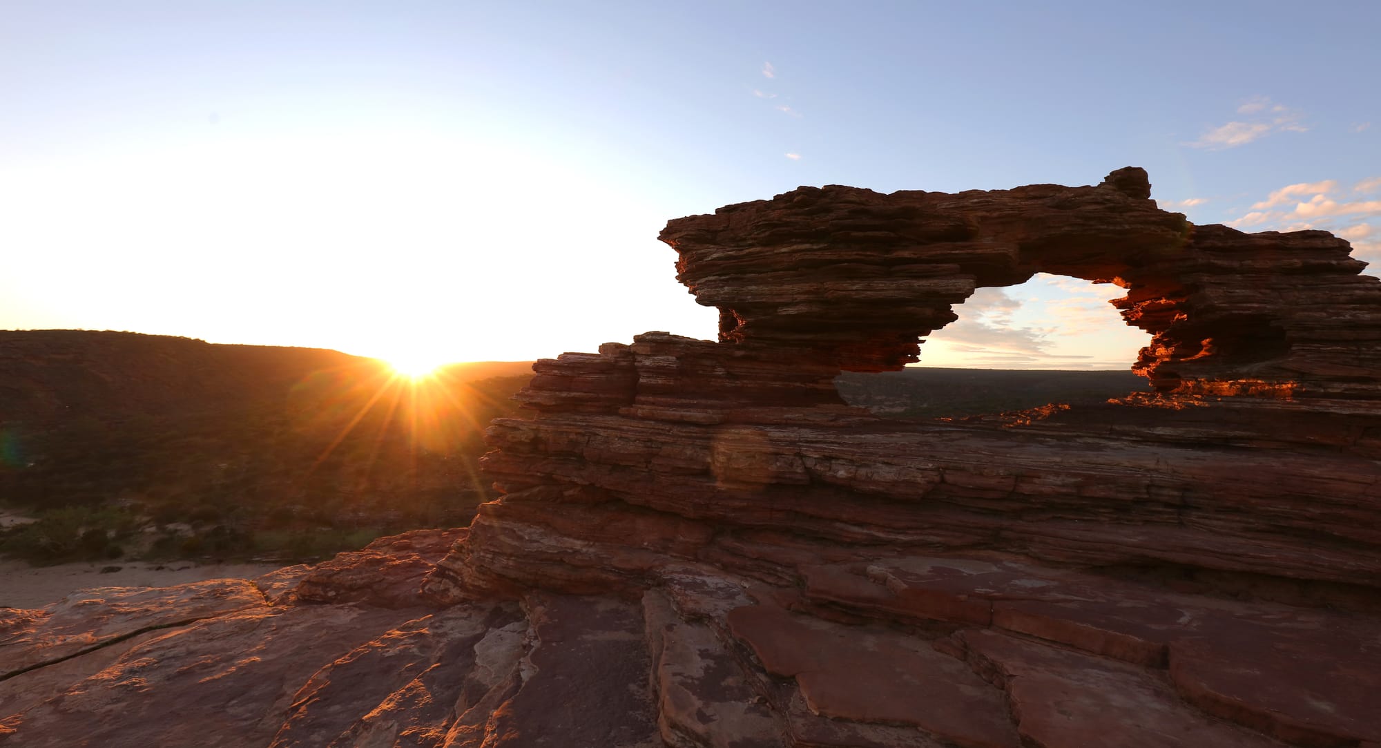 Nature's Window - Sunrise - Kalbarri National Park - Western Australia