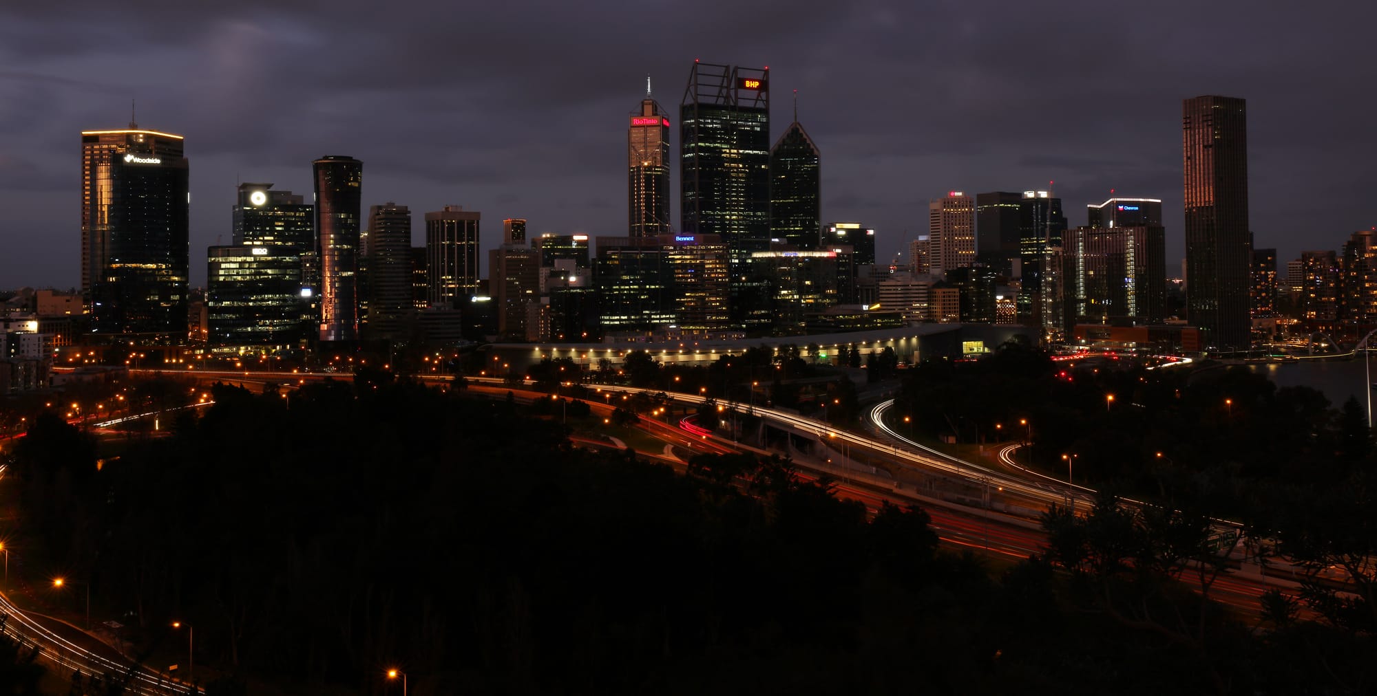 Skyline Perth - Bluff Commemorative Plaque - Kings Park and Botanic Garden - Western Australia