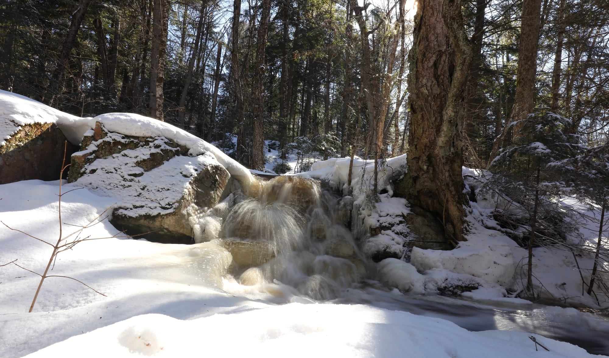 Waterfall at Mizzy Lake Trail - Algonquin Provincial Park - Ontario