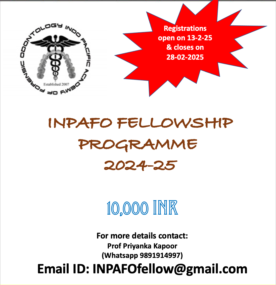 2nd batch of INPAFO Fellowship