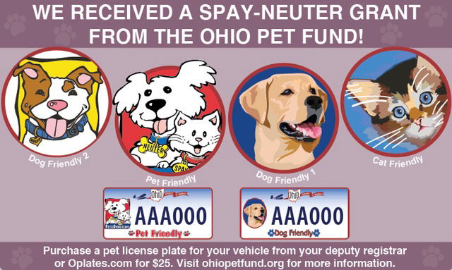 Buy a Pets Ohio License Plate