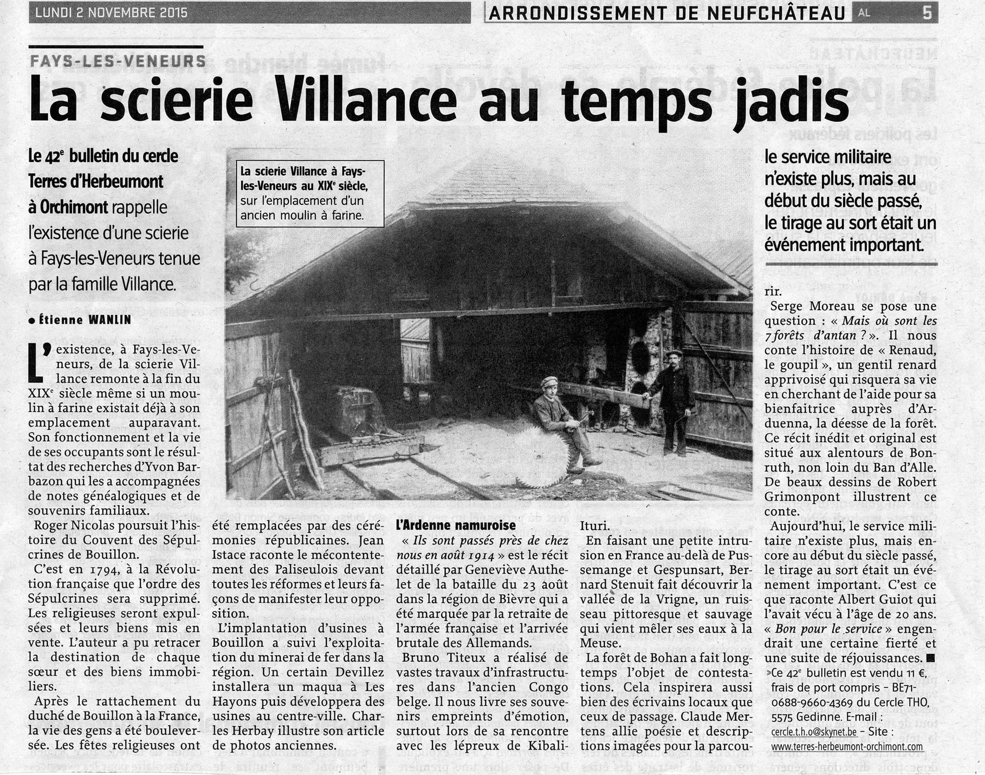 Scierie de Fays-les-Veneurs