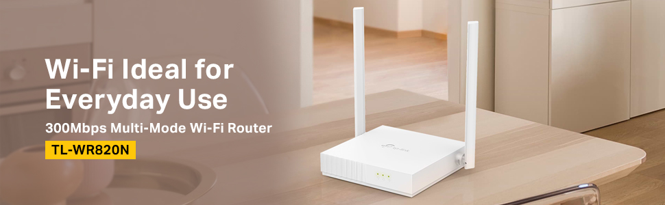 TP-link TL-WR820N 300Mbps Speed Wi-Fi WiFi Wireless N300 Coverage Multi-Mode Router IPv6 Range