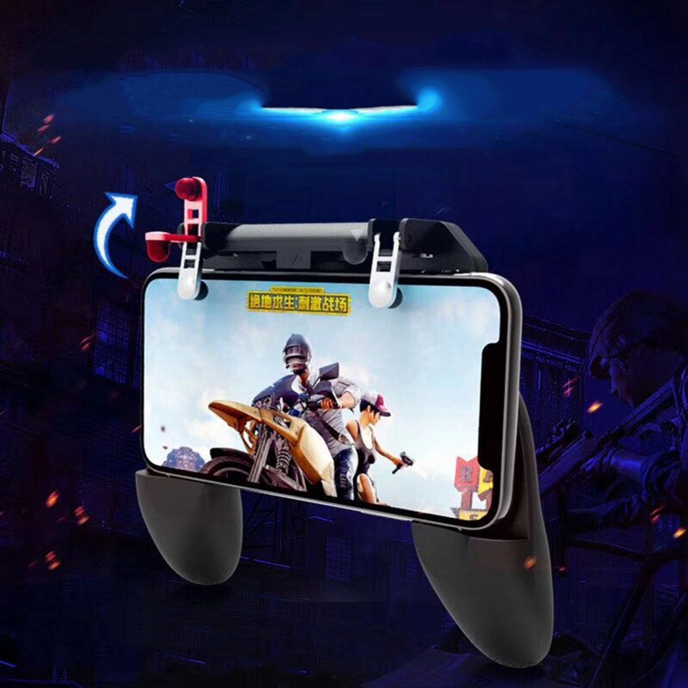 W10 Mobile Phone Game Controller Gamepad Joystick Fire Trigger for PUBG