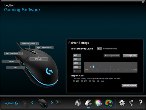 ON-THE-FLY DPI SHIFTING