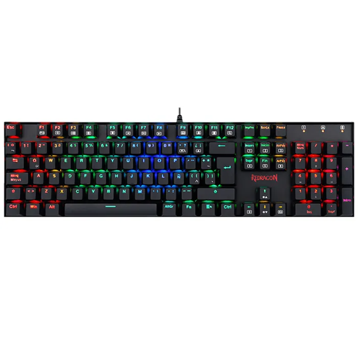 High Quality Redragon K551 Wired 104 Keys RGB Mechanical Gaming Keyboard For Gamer Office