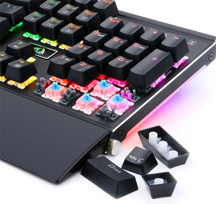 High Quality Redragon K551 Wired 104 Keys RGB Mechanical Gaming Keyboard For Gamer Office