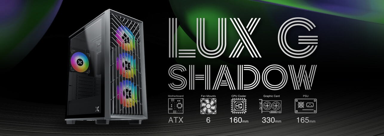 XIGMATEK LUX G SHADOW GAMING CASE