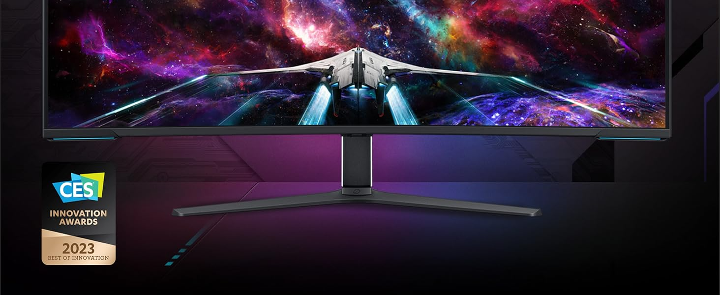 Samsung 57 inch Odyssey Neo G9 Dual 4K UHD Quantum Mini-LED 240Hz 1ms HDR 1000 Curved Gaming Monitor