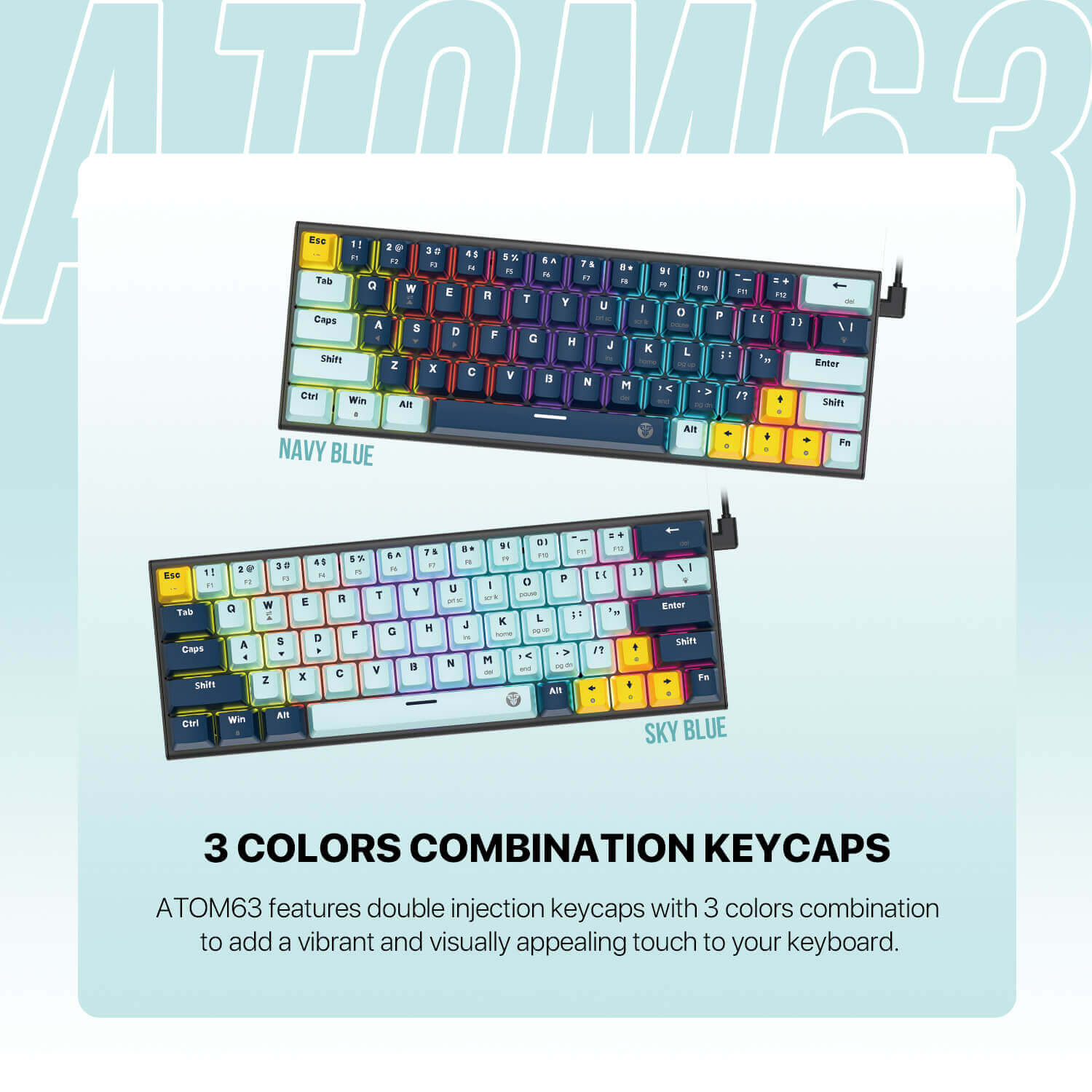 FANTECH ATOM63 MK874V2 MECHANICAL KEYBOARD