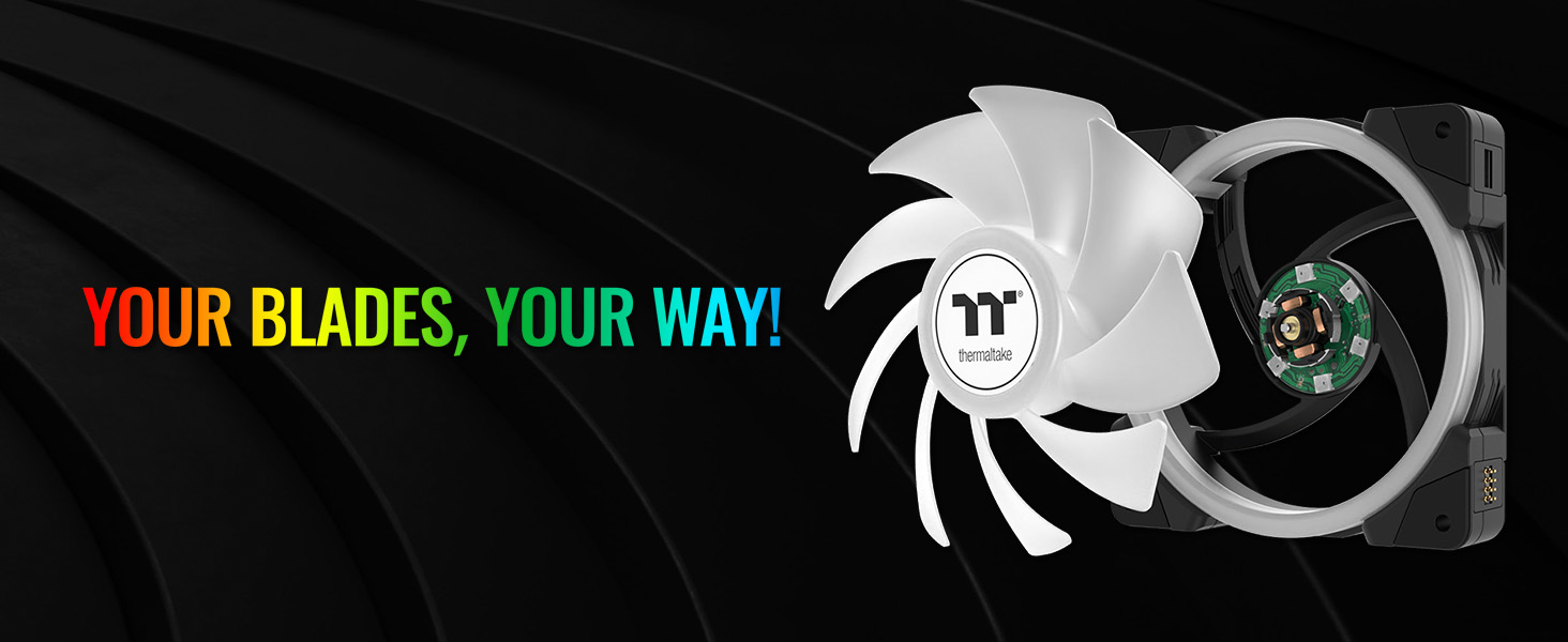 Thermaltake SWAFAN EX12 ARGB PC Cooling Fan - Your blades, your way