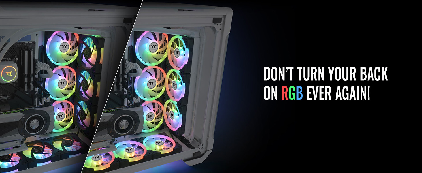 Thermaltake SWAFAN EX12 ARGB PC Cooling Fan - Don't turn your back on RGB ever again!